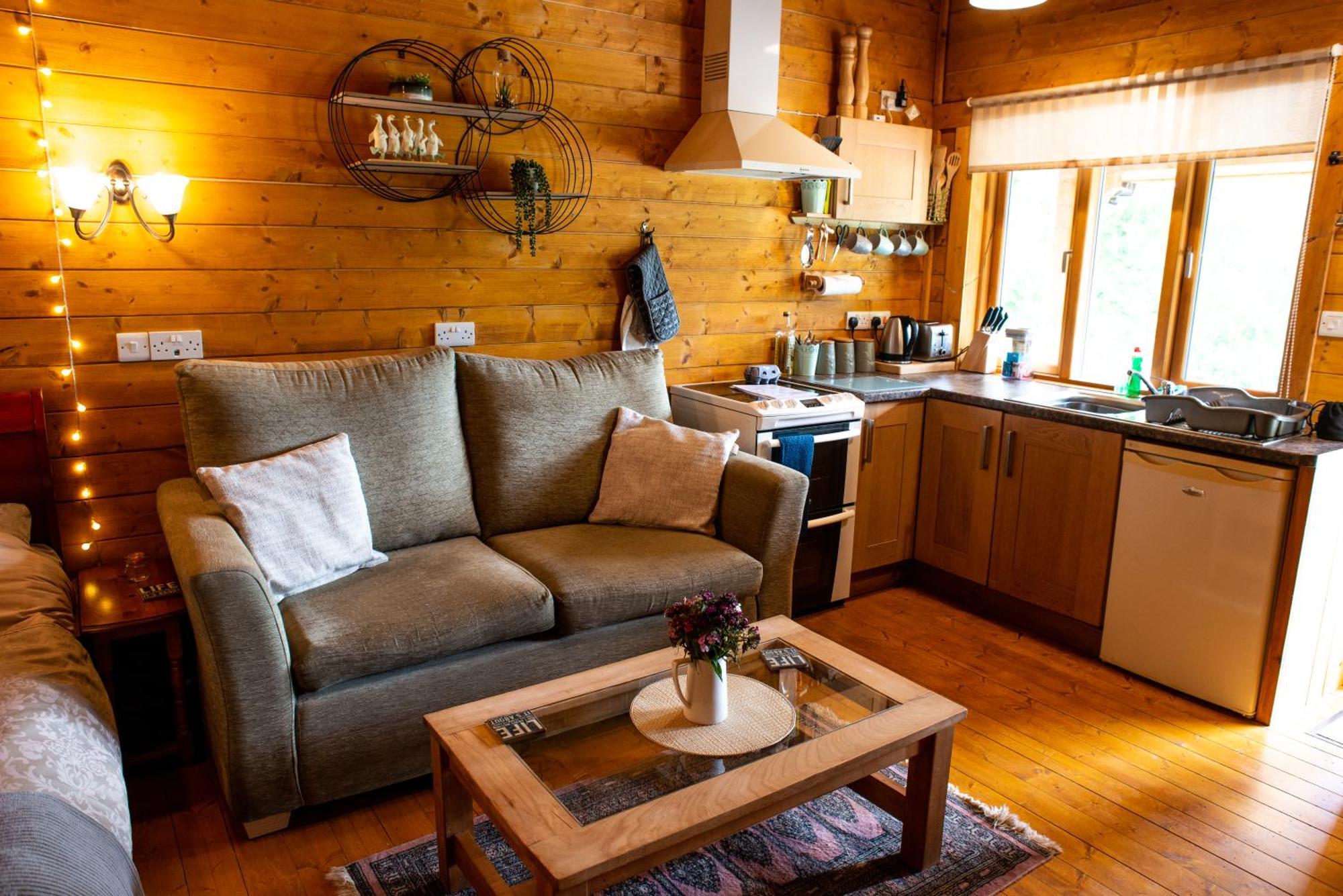 Cherry Cabin - Little Log Cabin In Wales Bettws Cedewain Kültér fotó